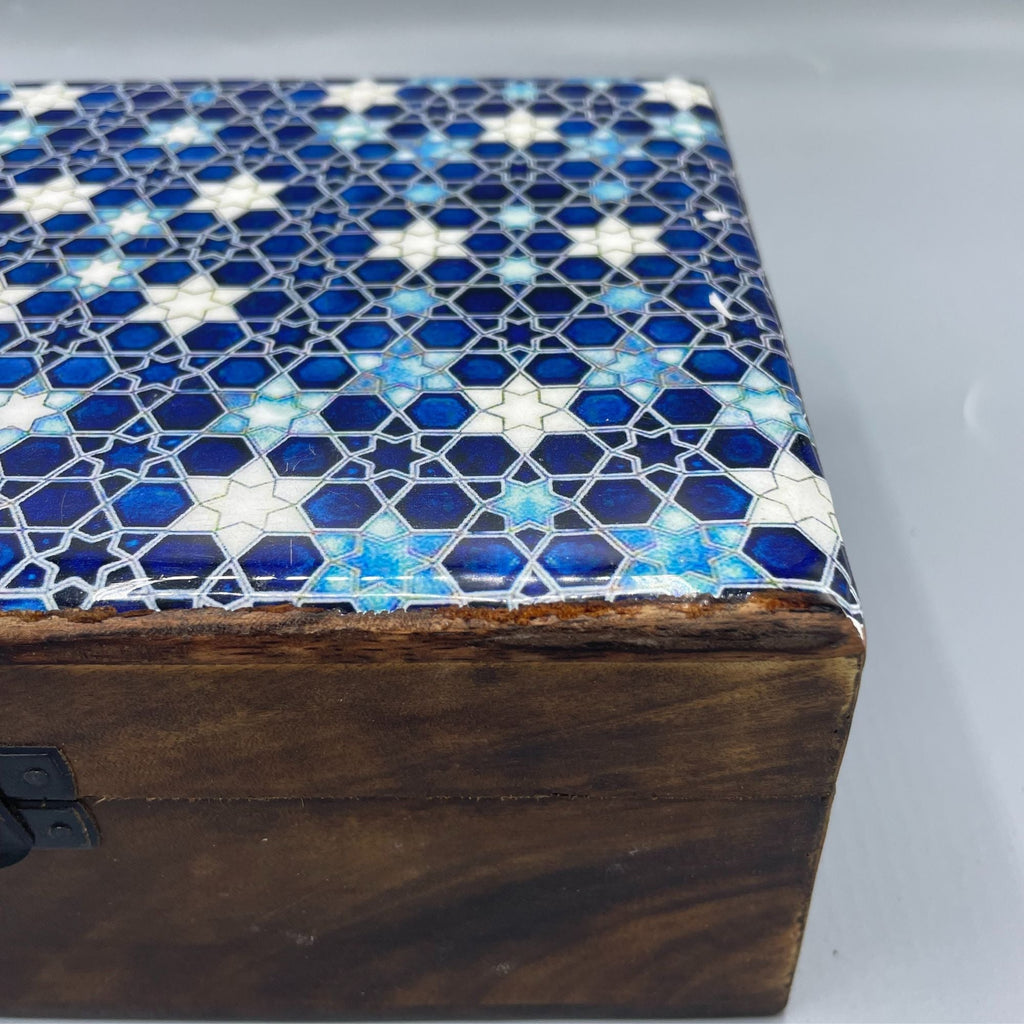Caja de Madera con Acabado Cerámico (Artesanal) ( 22 modelos diferentes )