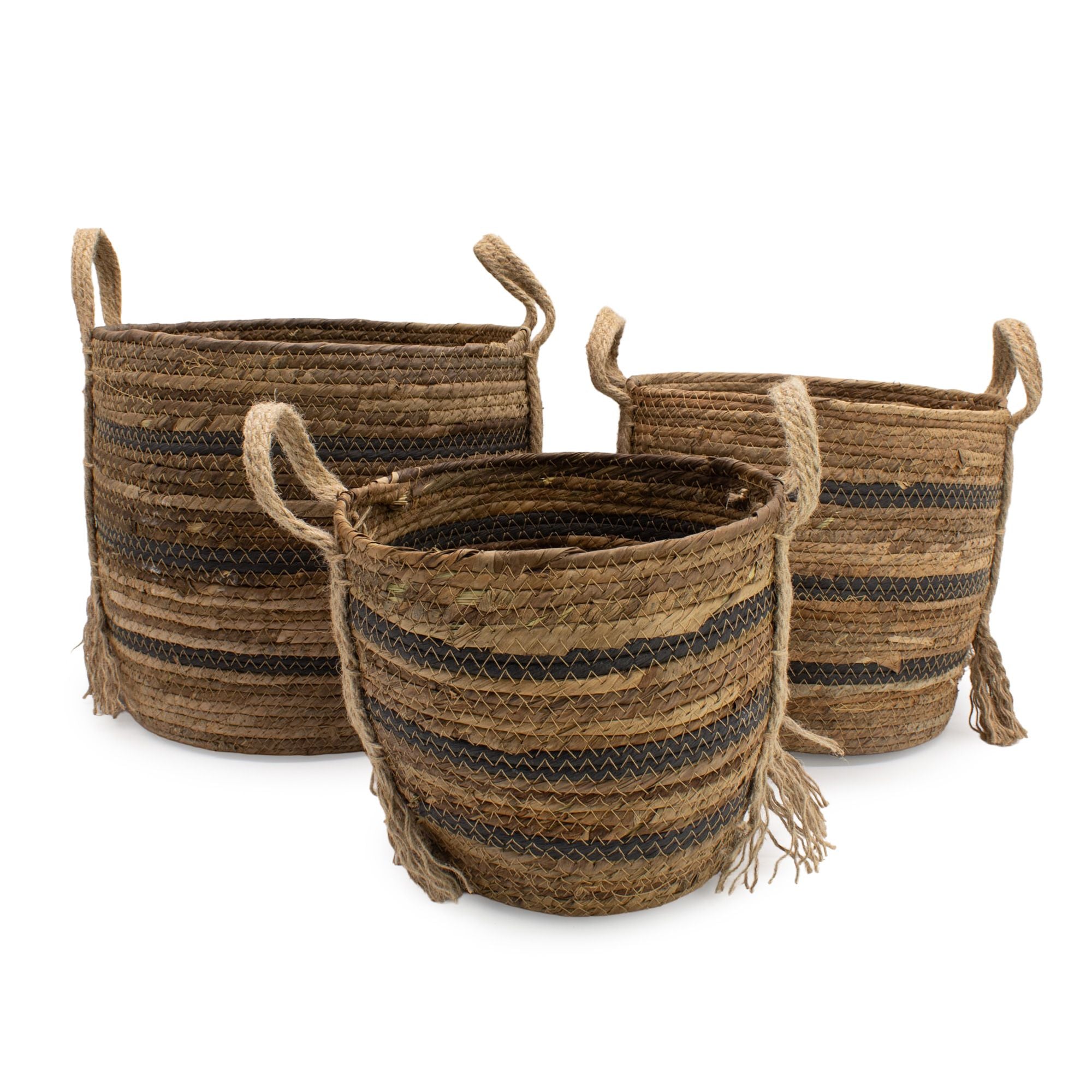 Cestas de Hoja de Plátano y Hierba Marina