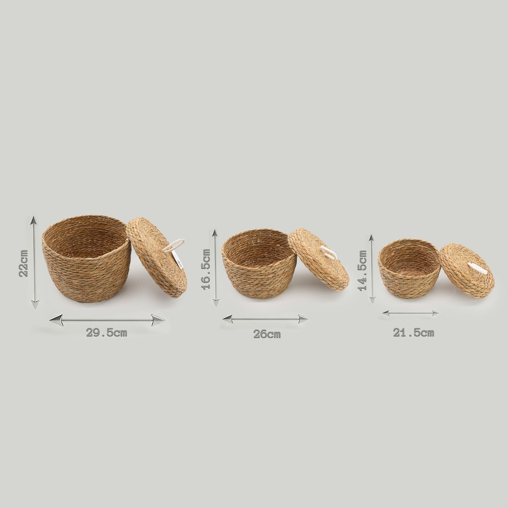 Cestas de Hoja de Plátano y Hierba Marina