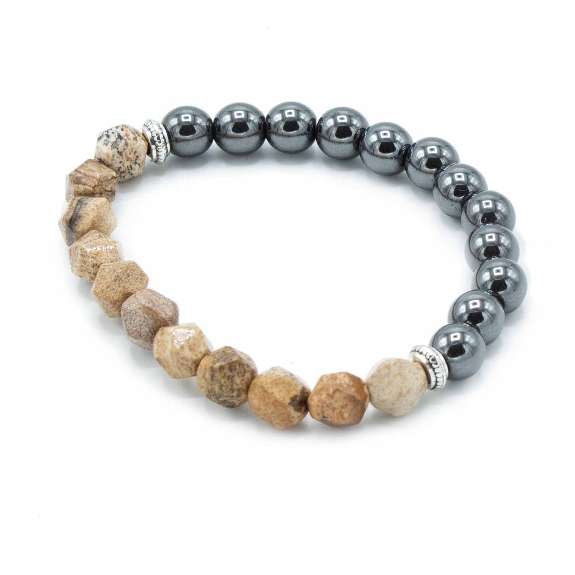 Pulsera de Piedras Naturales Facetadas – Ajuste Elástico ( 12 modelos )