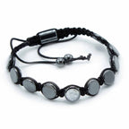 Pulsera Magnética de Hematita Estilo Shamballa – Ajustable ( 12 modelos )