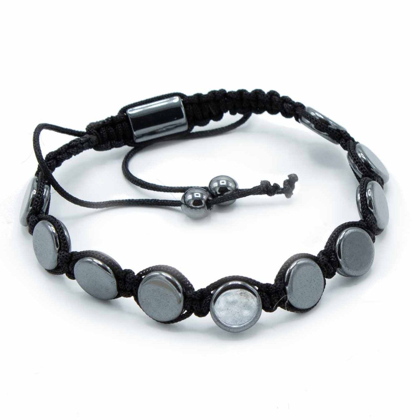 Pulsera Magnética de Hematita Estilo Shamballa – Ajustable ( 12 modelos )