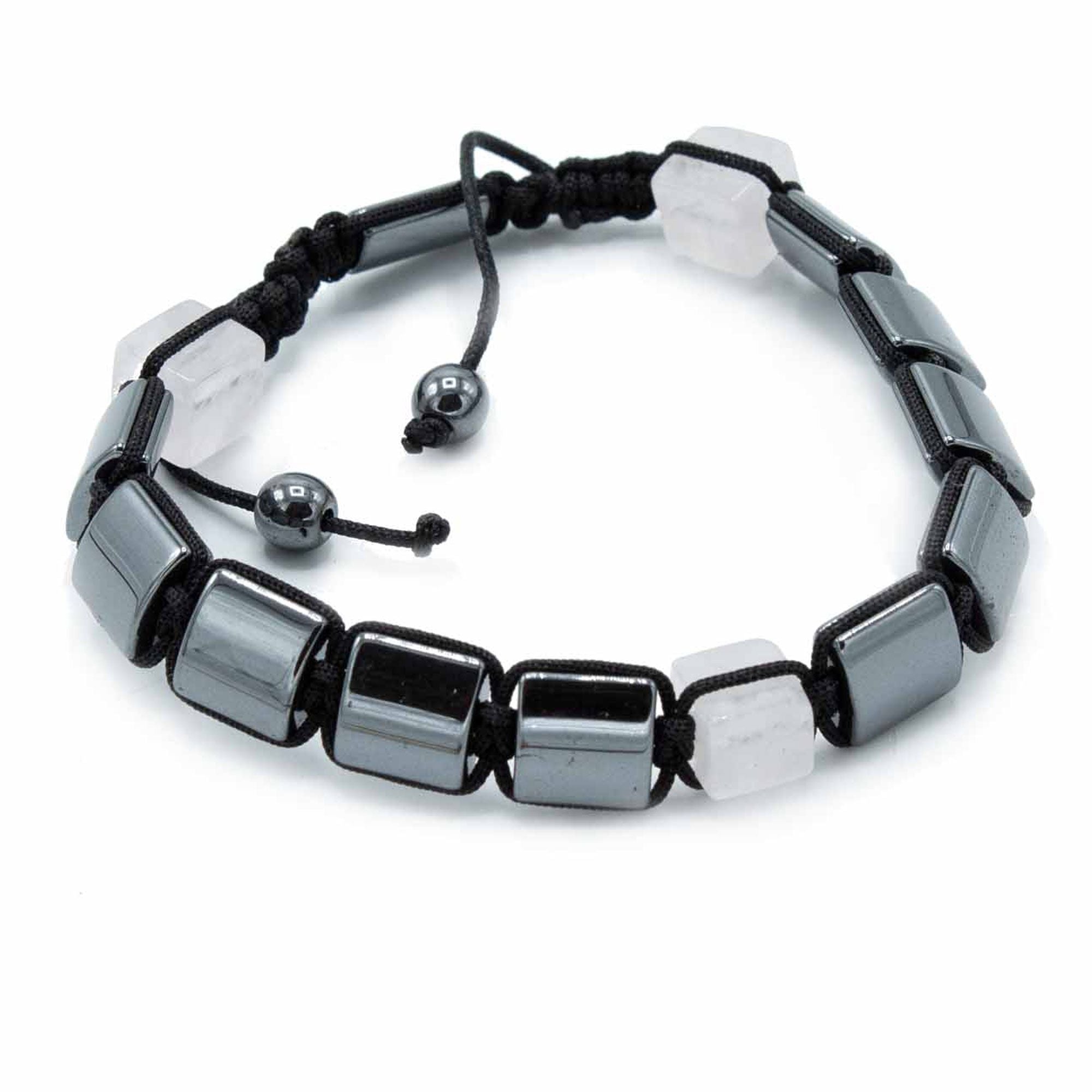 Pulsera Magnética de Hematita Estilo Shamballa – Ajustable ( 12 modelos )