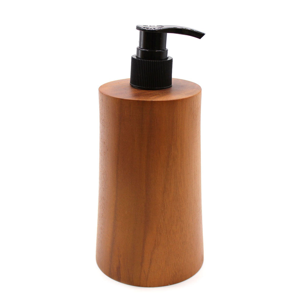Dispensador de jabón de madera de teca natural - Taper