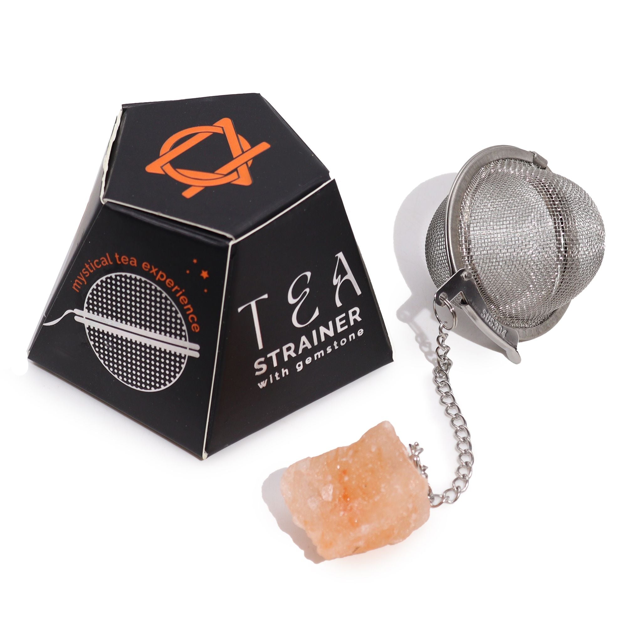 Infusor de Té con Piedra Preciosa Natural y Cadena ( 12 modelos diferentes )