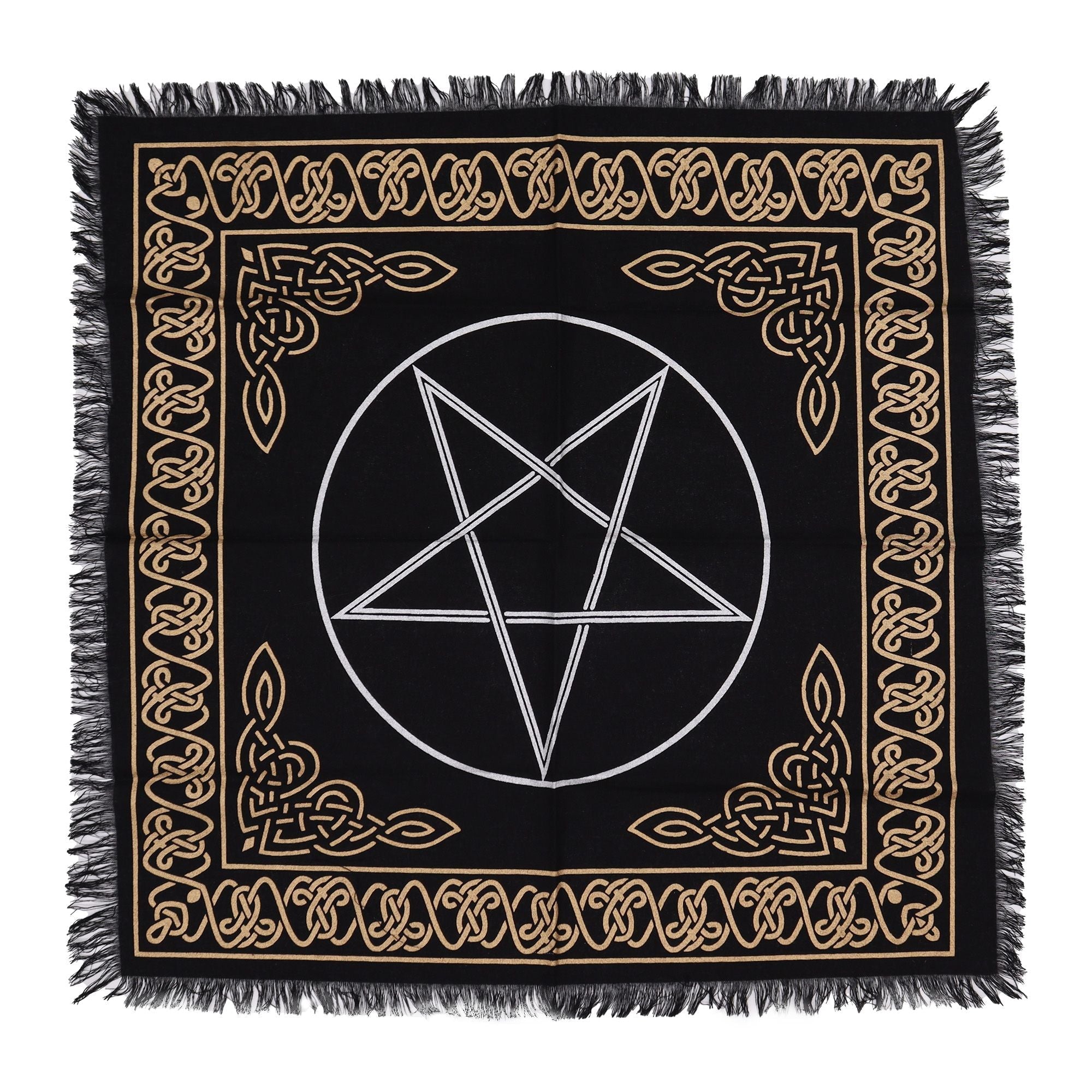 Mantel de Altar Esotérico con Flecos (50x50 cm)( 6 modelos )