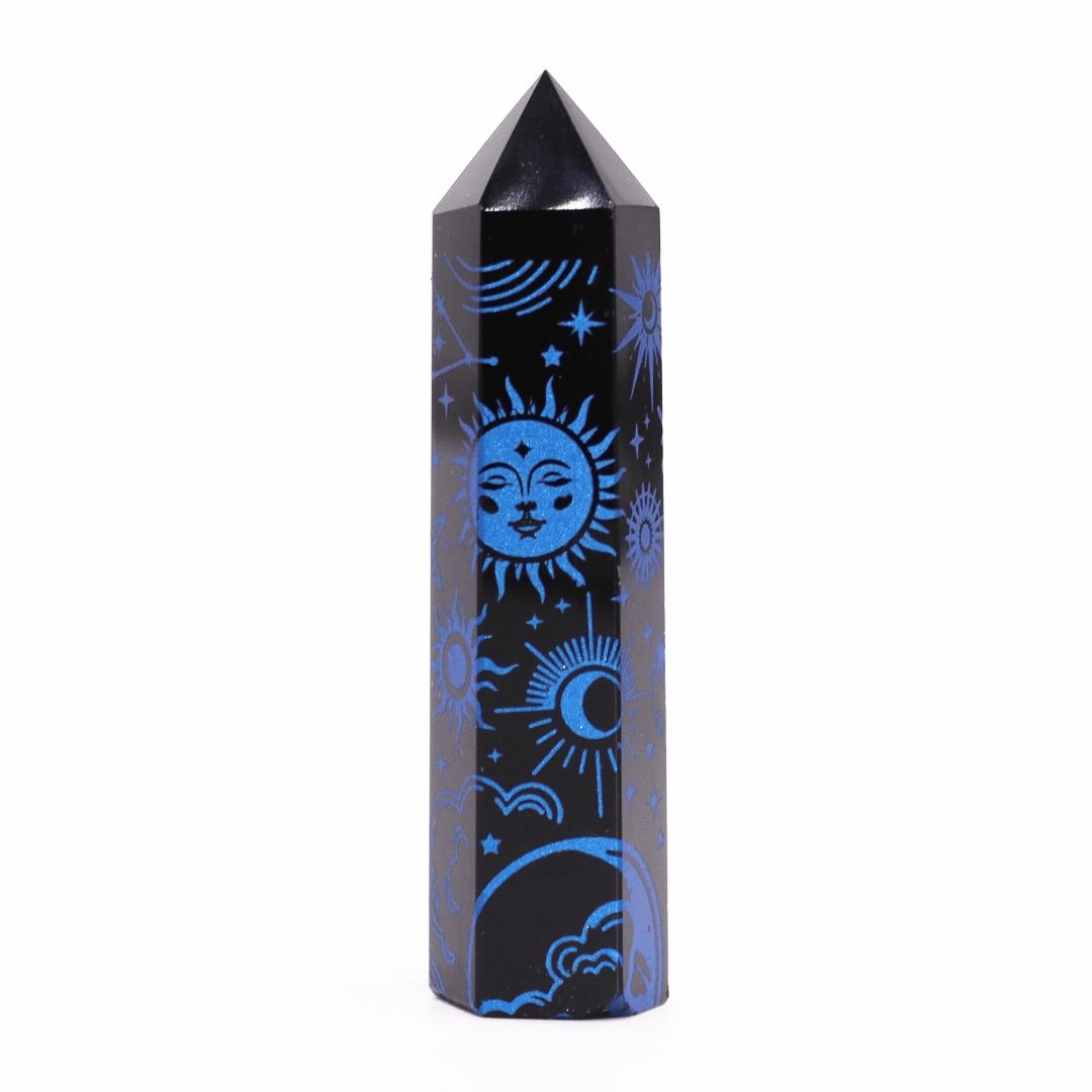 Punta de Obsidiana Negra Natural ( 5 modelos )