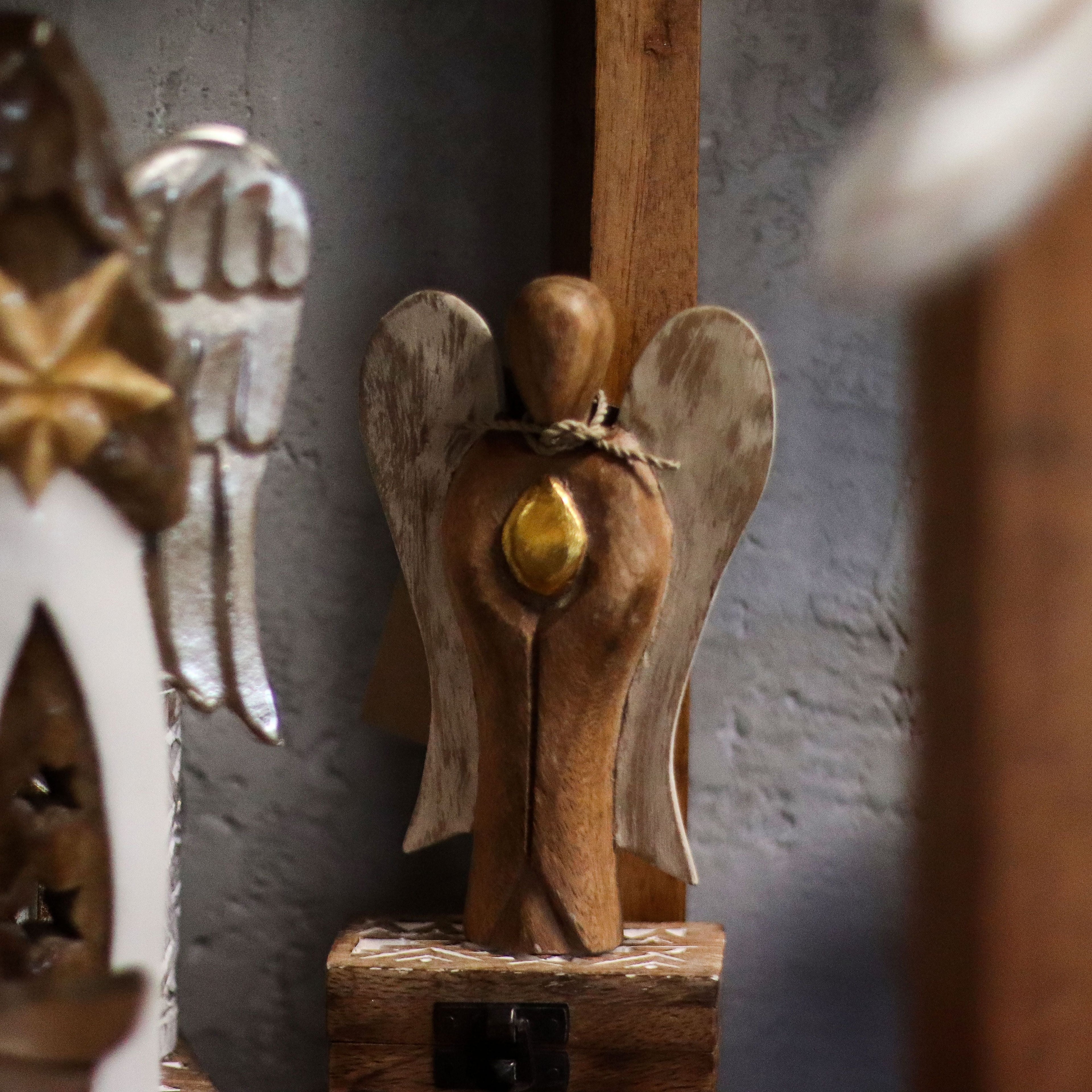 Ángel de Madera Artesanal ( 10 modelos )