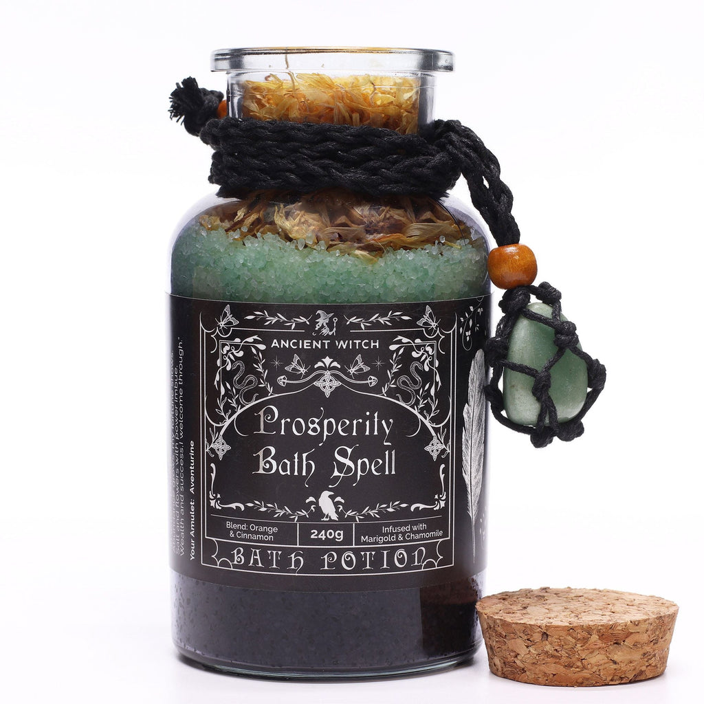 Poción Antiguo Hechizo de Baño de Bruja y Amuleto de Cristal ( 5 variantes )