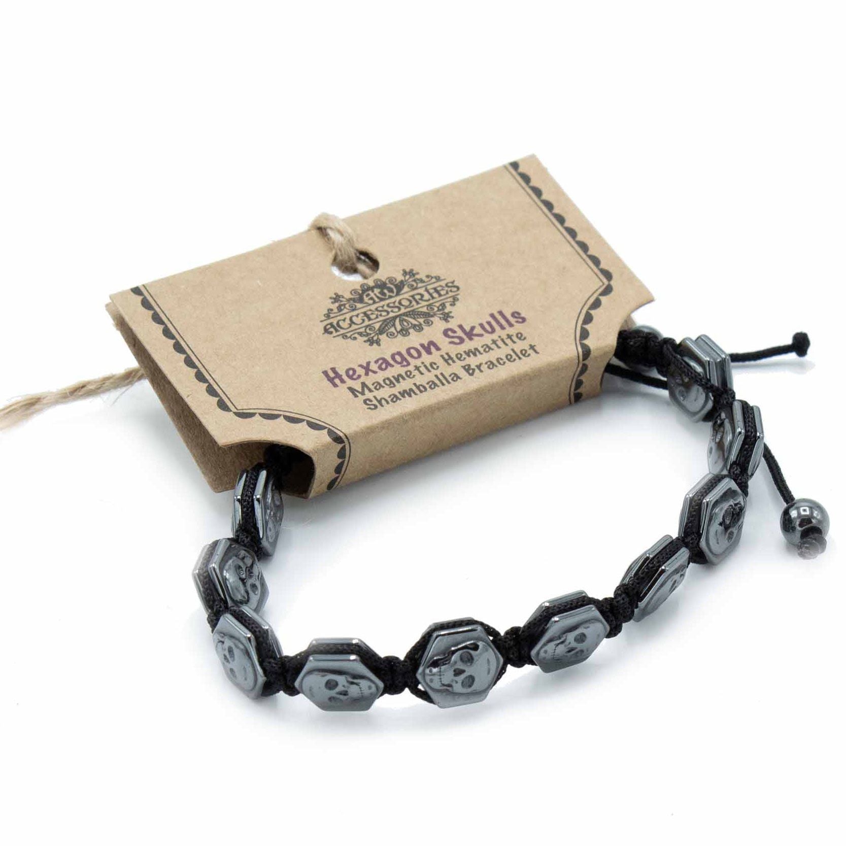 Pulsera Magnética de Hematita Estilo Shamballa – Ajustable ( 12 modelos )