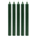 Velas a Granel de Color Sólido - Verde Acebo Rústico - Paquete de 10