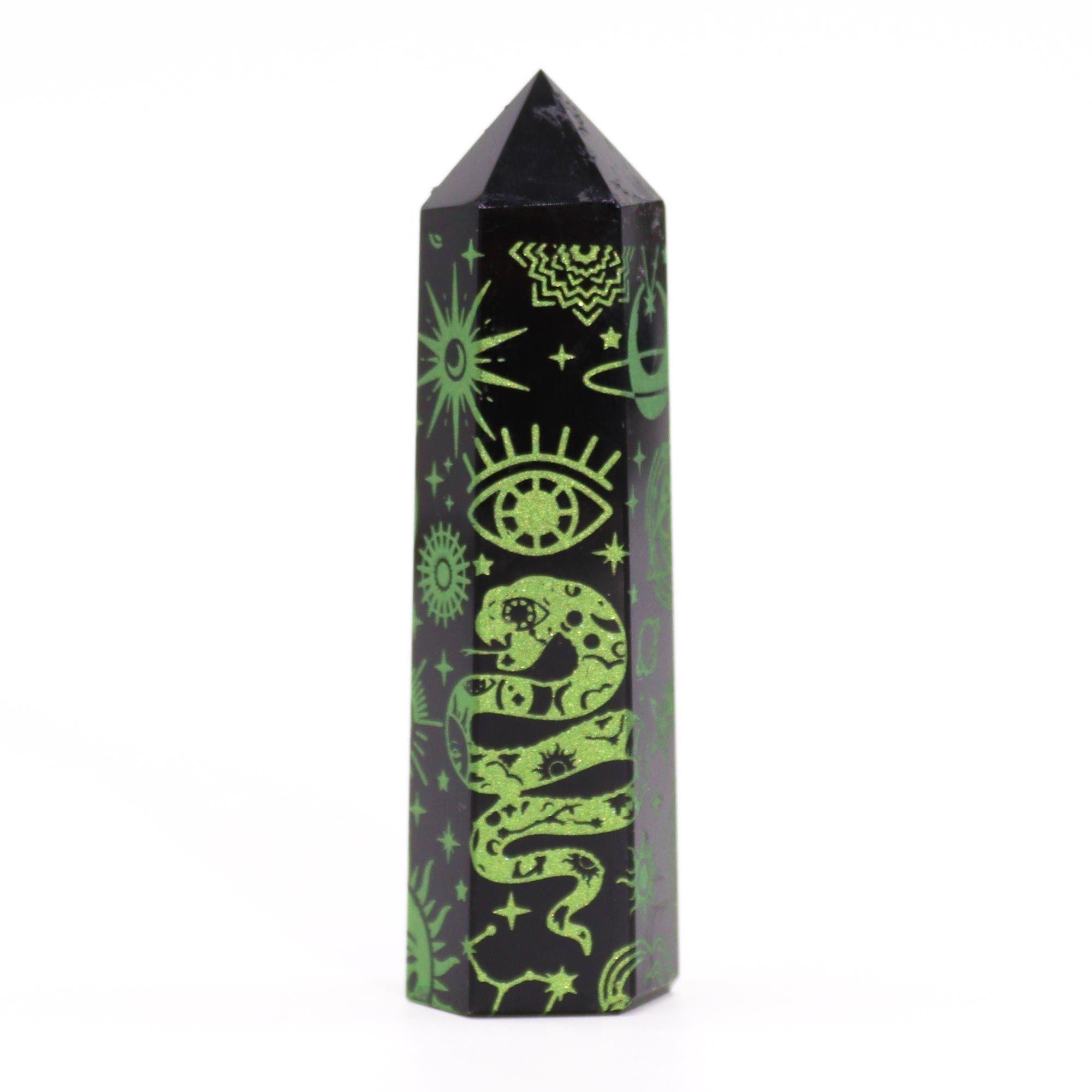 Punta de Obsidiana Negra Natural ( 5 modelos )