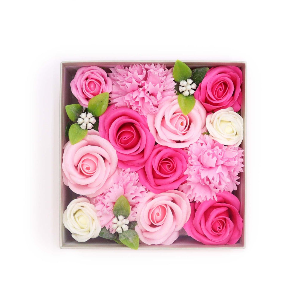 Flores de Jabón Celebraciones y Festejos - Caja Cuadrada ( 5 modelos )