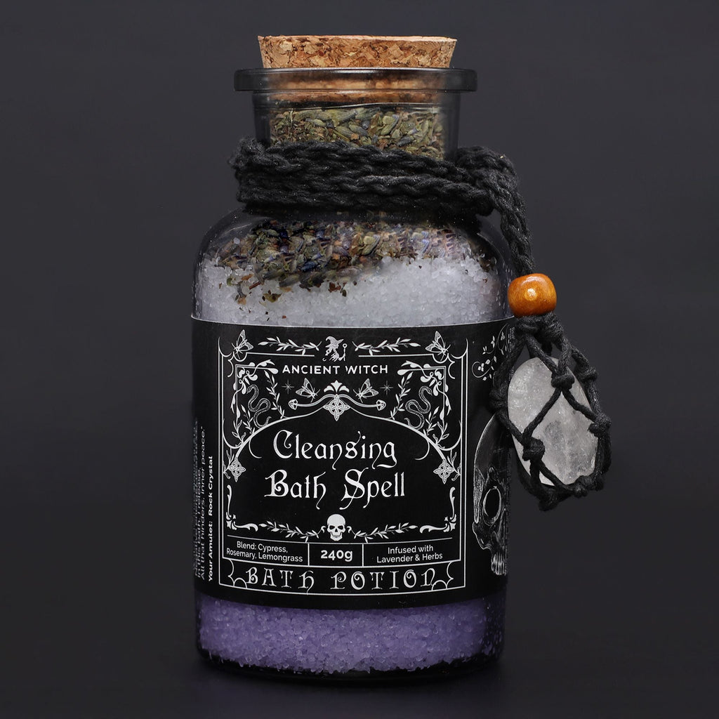 Poción Antiguo Hechizo de Baño de Bruja y Amuleto de Cristal ( 5 variantes )
