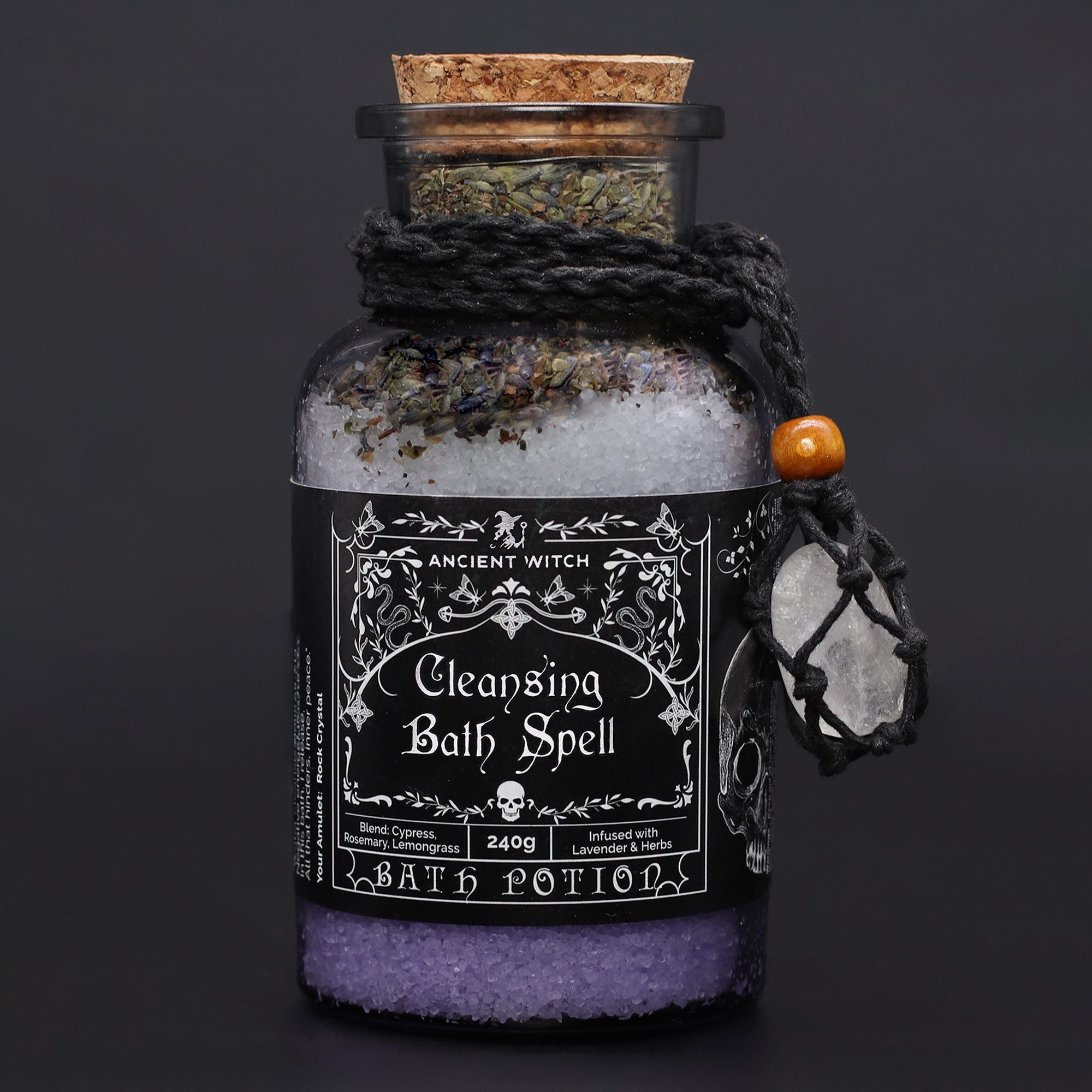 Poción Antiguo Hechizo de Baño de Bruja y Amuleto de Cristal ( 5 variantes )