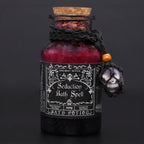 Poción Antiguo Hechizo de Baño de Bruja y amuleto de cristal de amatista - Seducción