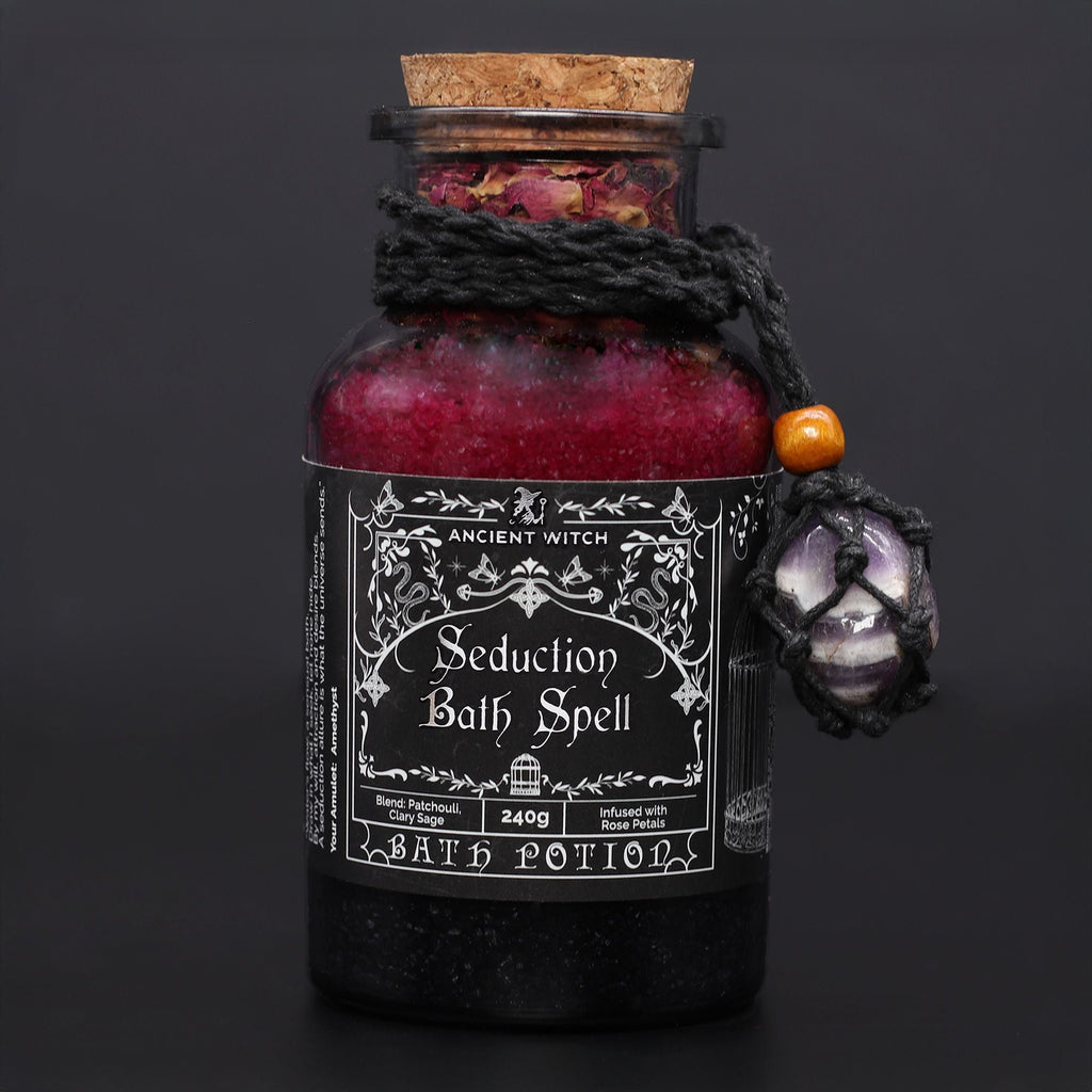 Poción Antiguo Hechizo de Baño de Bruja y Amuleto de Cristal ( 5 variantes )