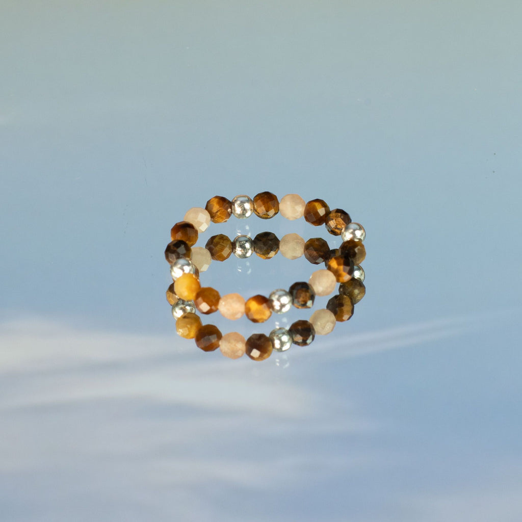 Conjunto de 3 Anillos con Gemas Ninfa ( 7 modelos )