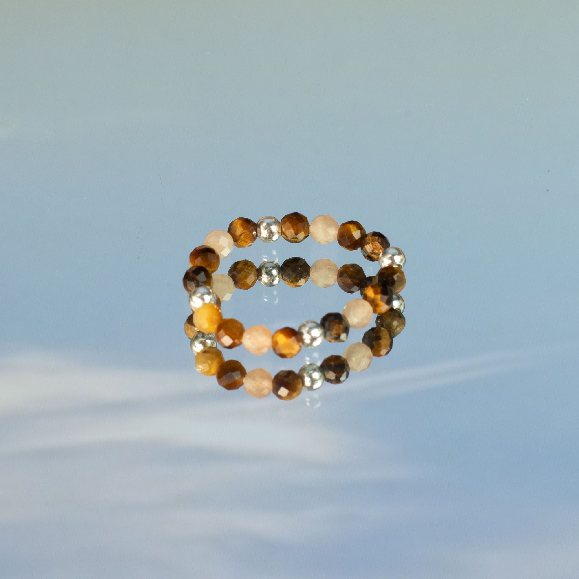 Conjunto de 3 Anillos con Gemas Ninfa ( 7 modelos )