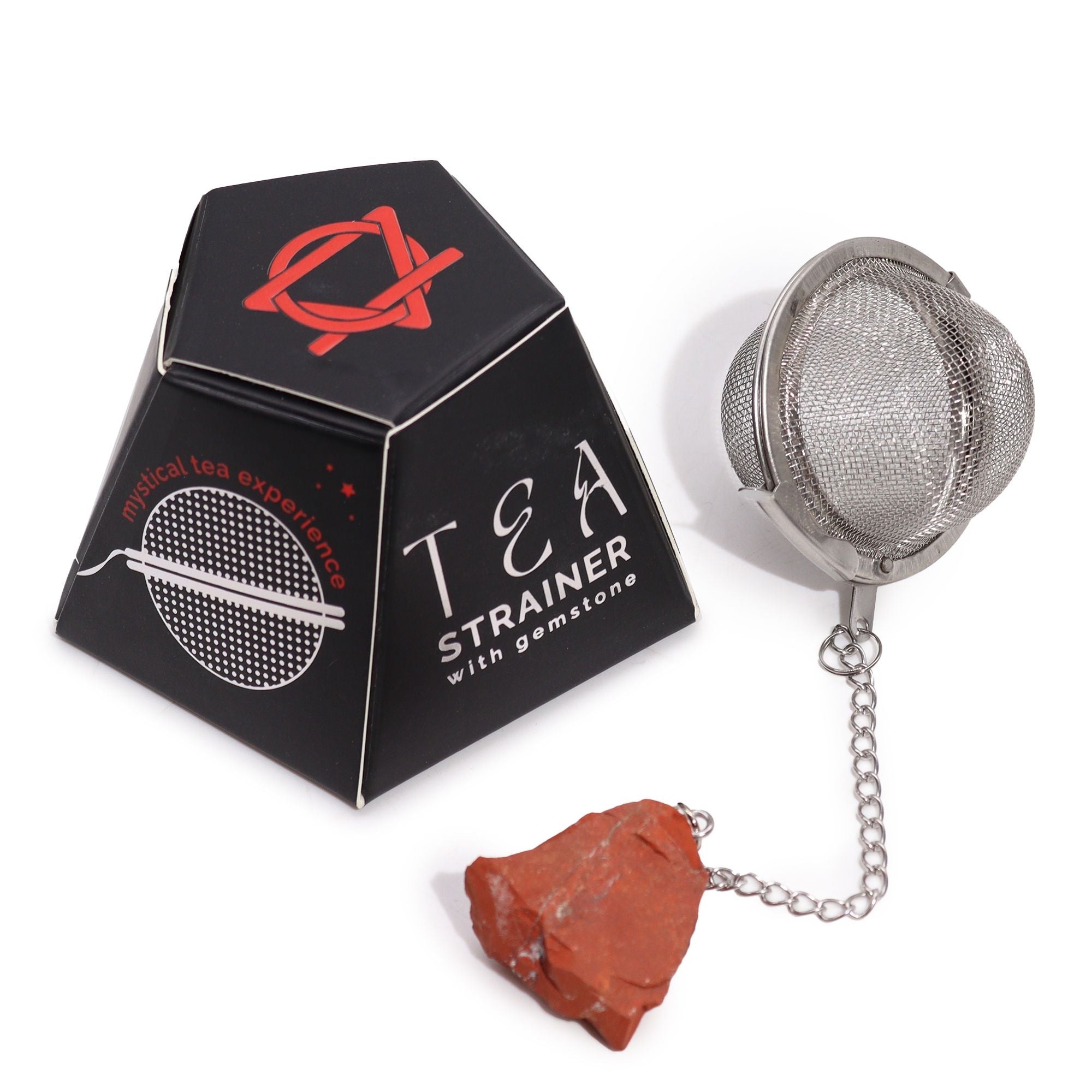 Infusor de Té con Piedra Preciosa Natural y Cadena ( 12 modelos diferentes )