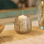 Portavelas de Cristal con Flores Prensadas – Decoración Natural ( 12 modelos diferentes )