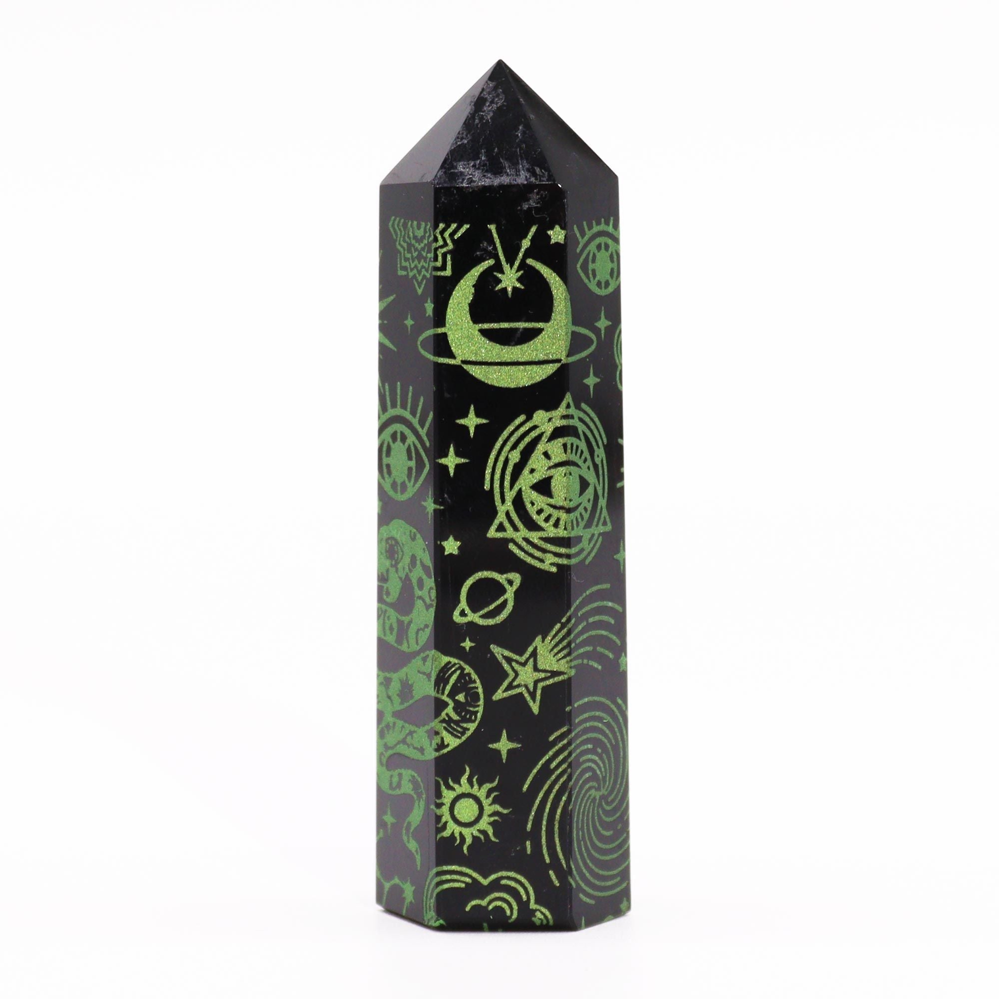 Punta de Obsidiana Negra Natural ( 5 modelos )