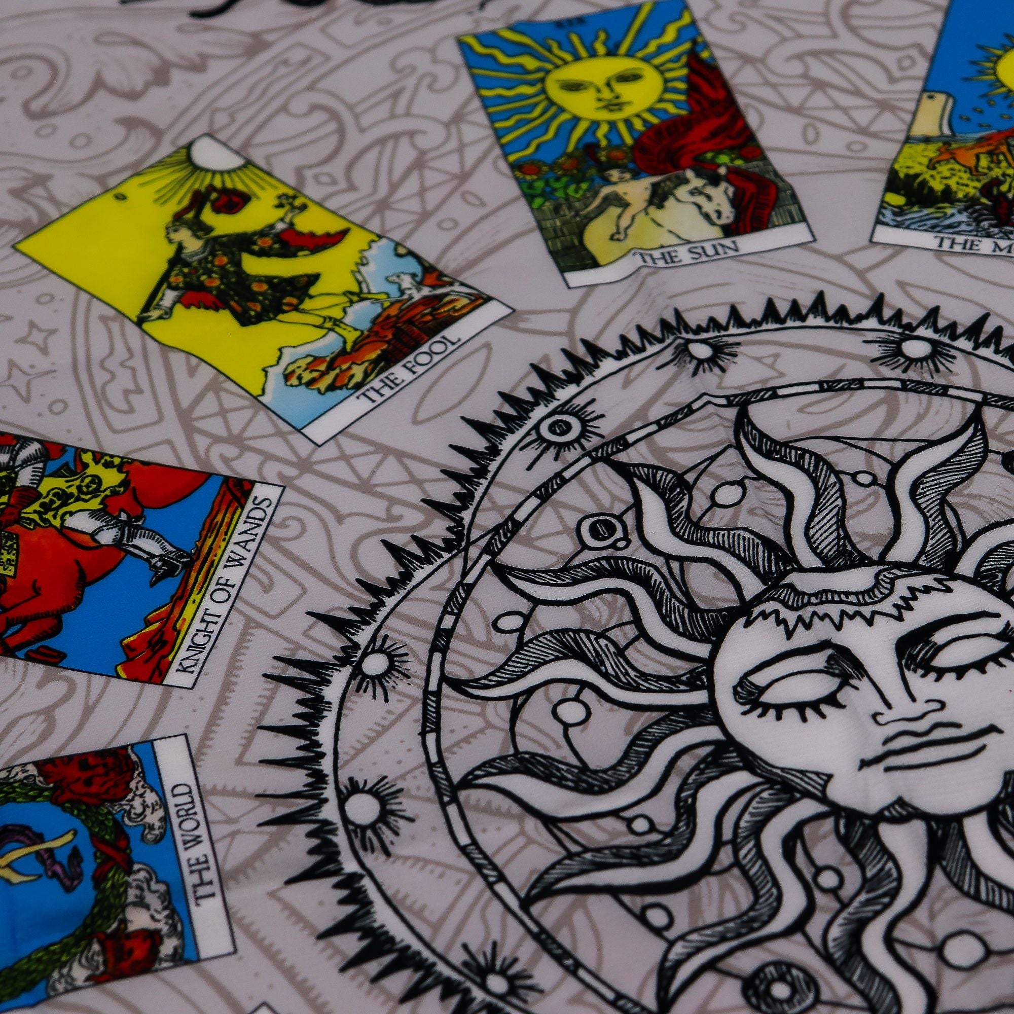 Paño para lectura del Tarot - Árbol de la Vida ( 75x75 cm )