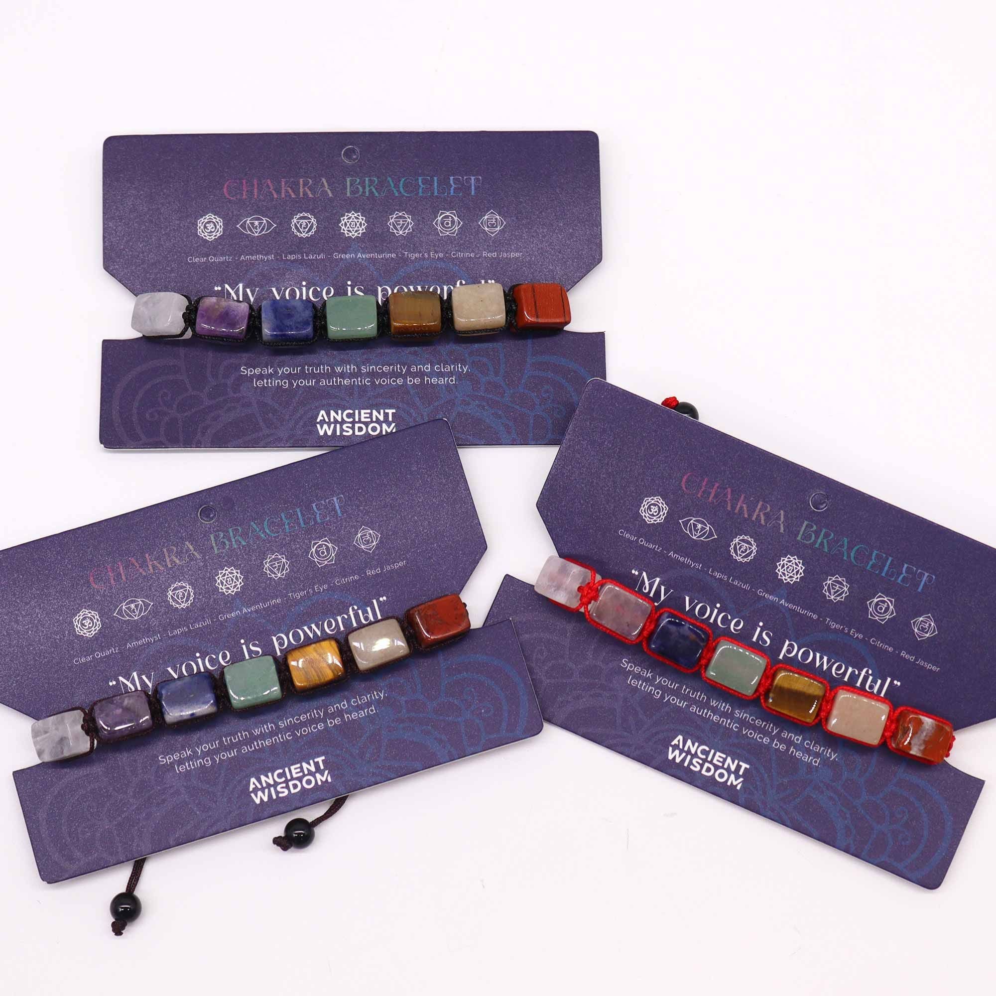 Pulsera de los 7 Chakras – Ajustable con Piedras Naturales ( 7 modelos )