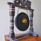 Pequeño Gong de Meditación con Soporte - 25cm - Negro
