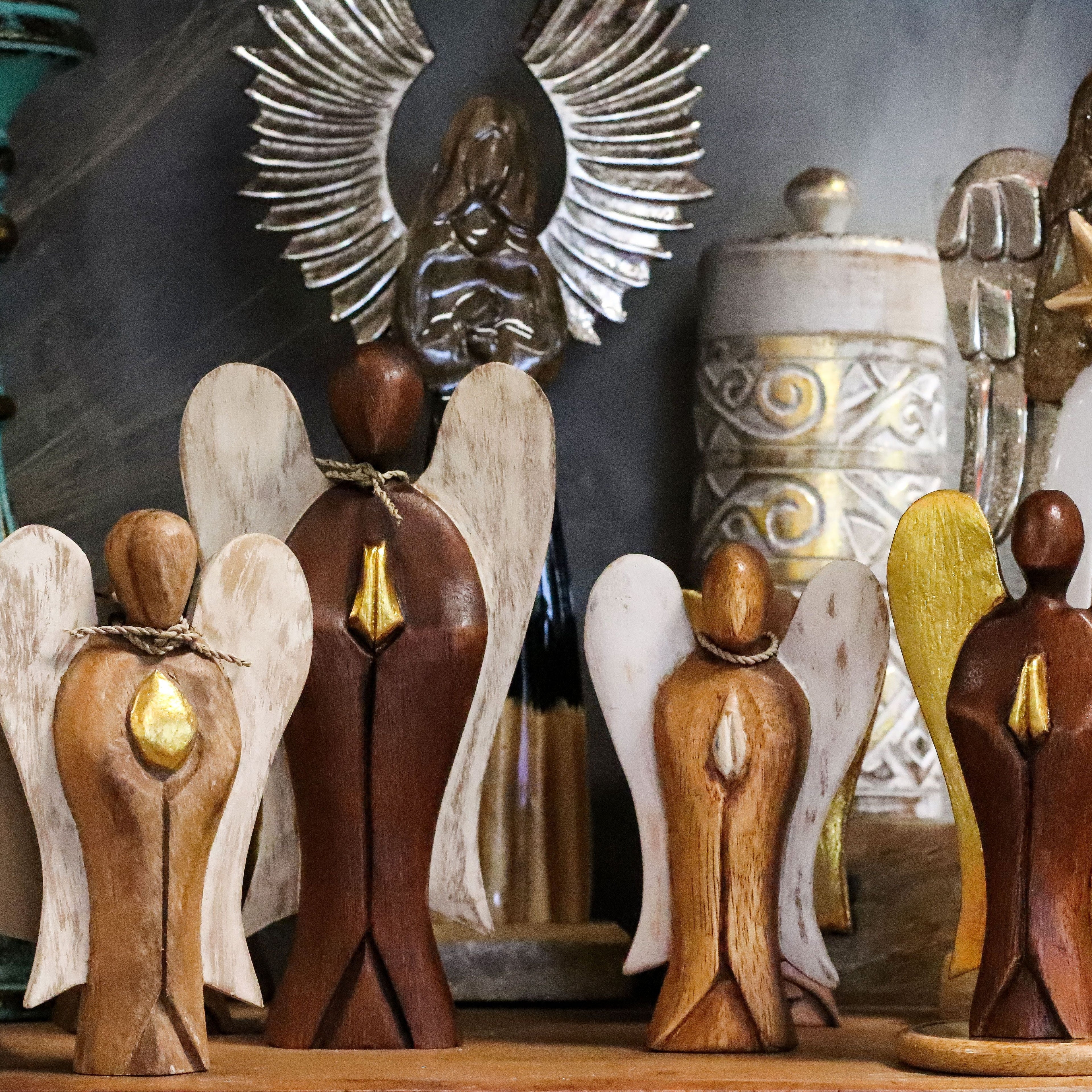 Ángel de Madera Artesanal ( 10 modelos )