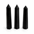 Punta obelisco de seis caras de gema aprox. 17 cm - Turmalina negra