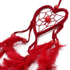 Bali Atrapasueños - Corazón pequeño - Negro/Blanco/Rojo
