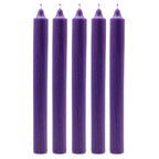 Velas a Granel de Color Sólido - Morado Rústico - Paquete de 10