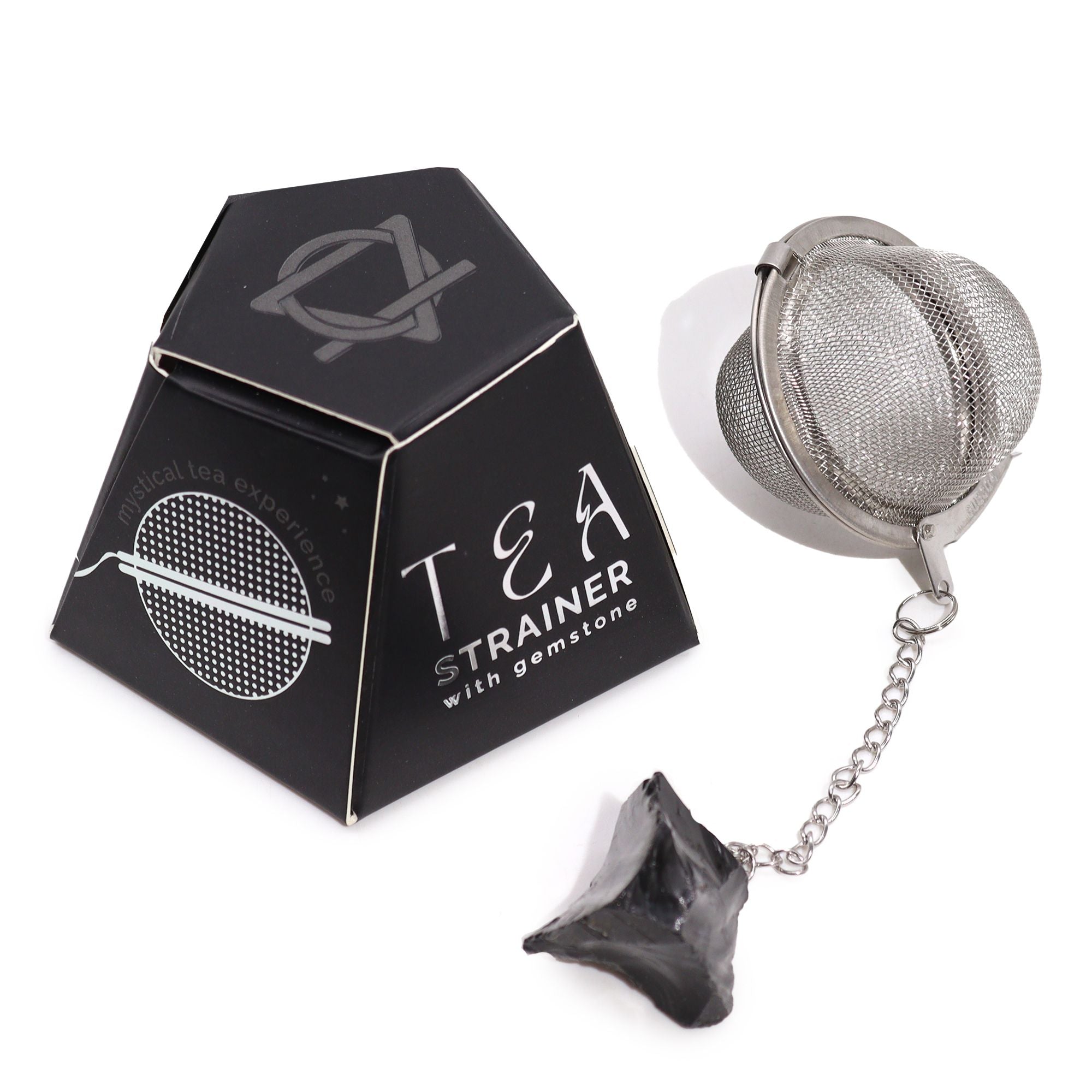 Infusor de Té con Piedra Preciosa Natural y Cadena ( 12 modelos diferentes )