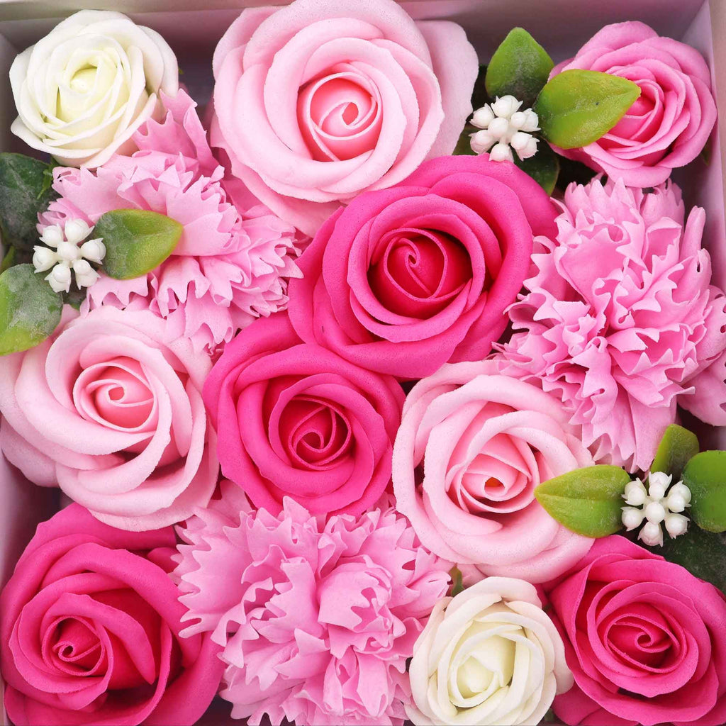 Flores de Jabón Celebraciones y Festejos - Caja Cuadrada ( 5 modelos )