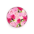 Flores de Jabón Celebraciones y Festejos -  Caja Redonda ( 6 modelos diferentes )