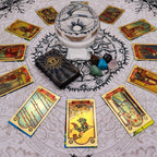 Paño para lectura del Tarot - Árbol de la Vida ( 75x75 cm )