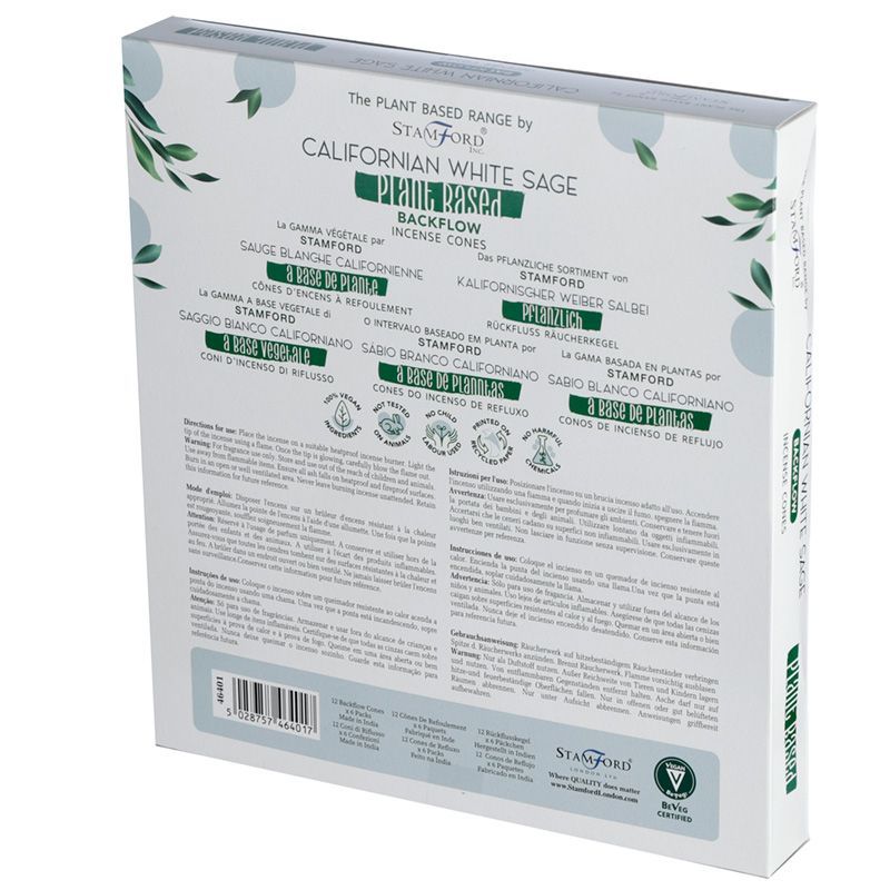 Conos de Incienso Backflow Naturales Stamford Premium (Base Vegetal) ( 14 variantes )