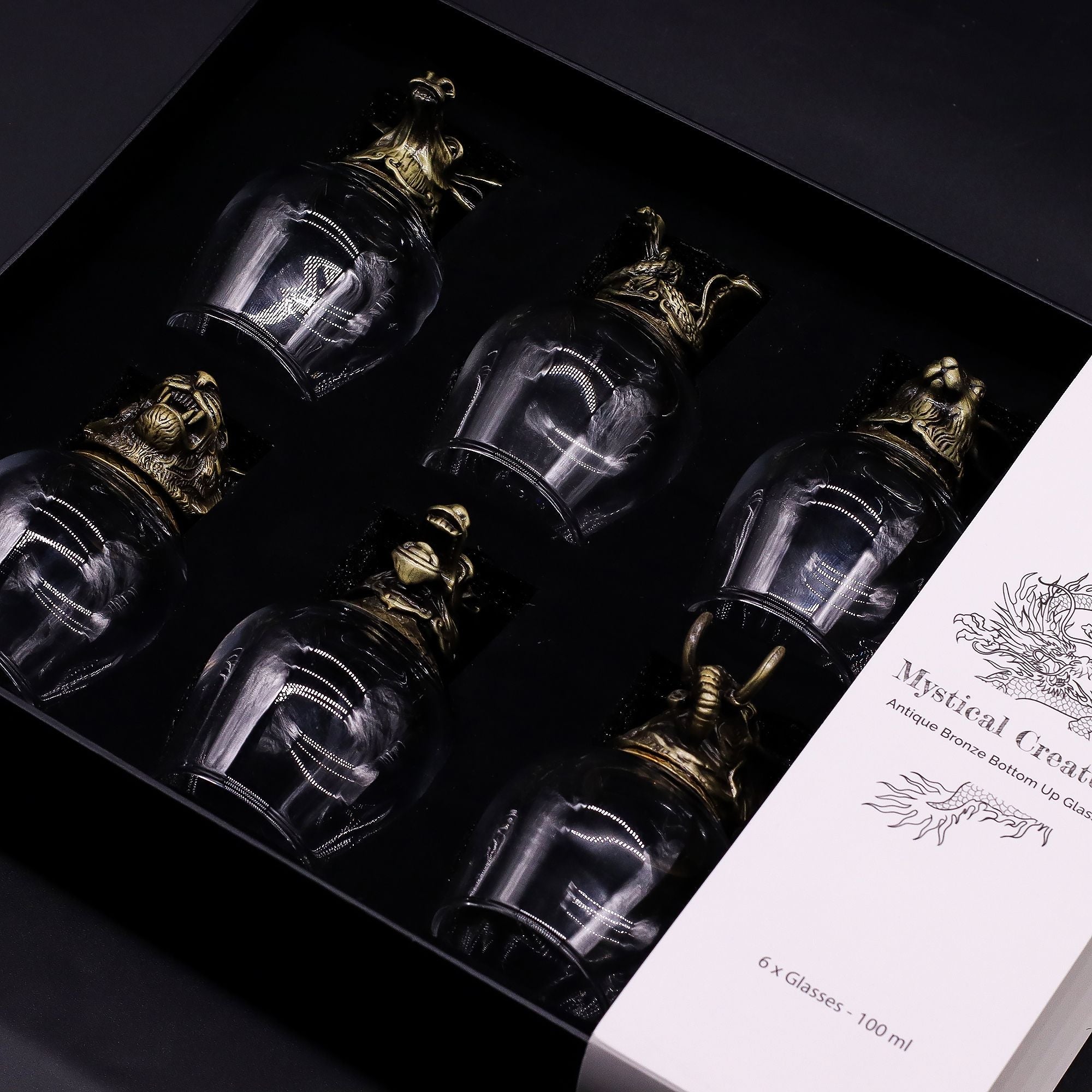 Set de Regalo Vasos de Chupito y Whisky · Criaturas Místicas ( 6 modelos )
