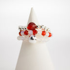 Conjunto de 3 Anillos con Gemas Ninfa ( 7 modelos )