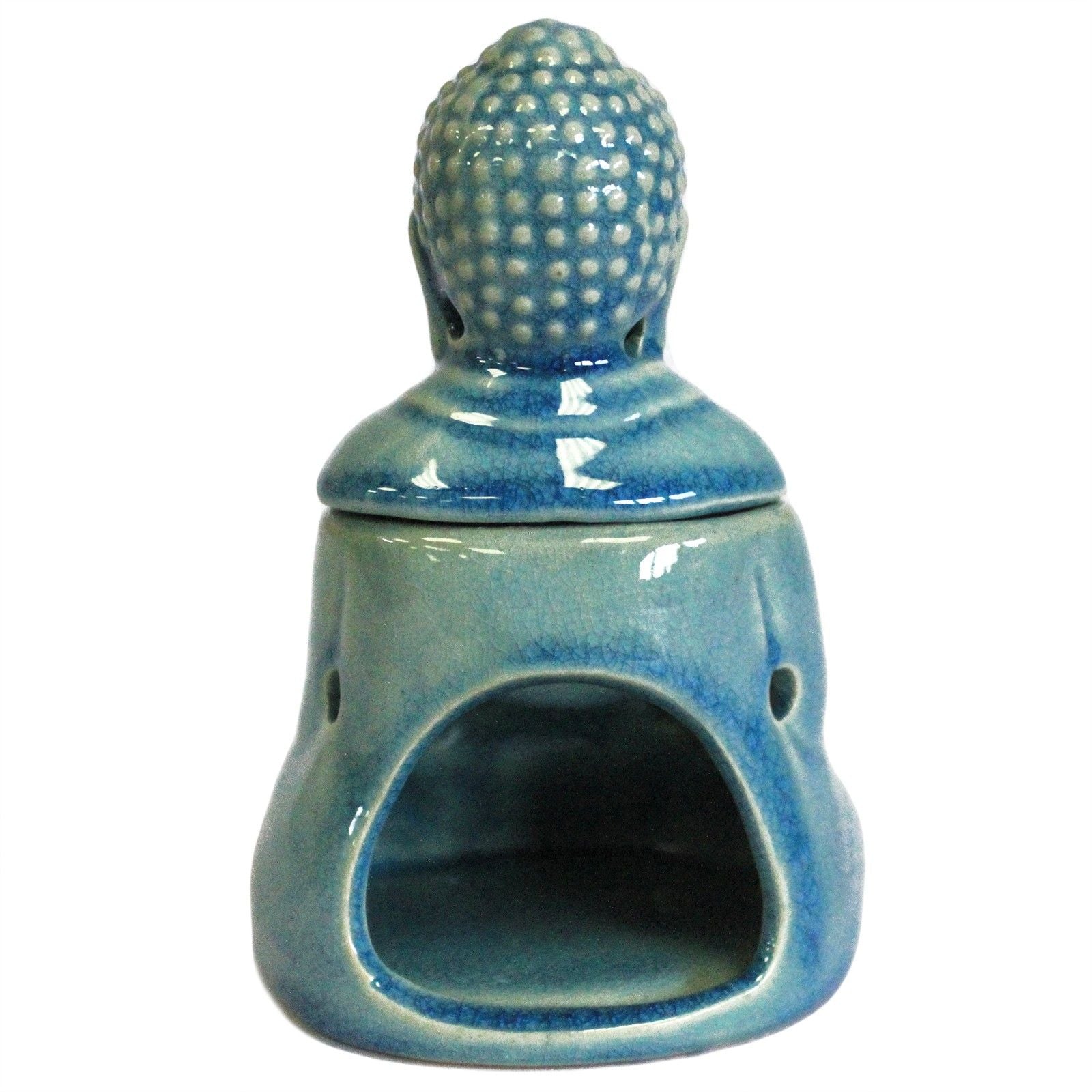 Quemador aceite Buda sentado - negro 1