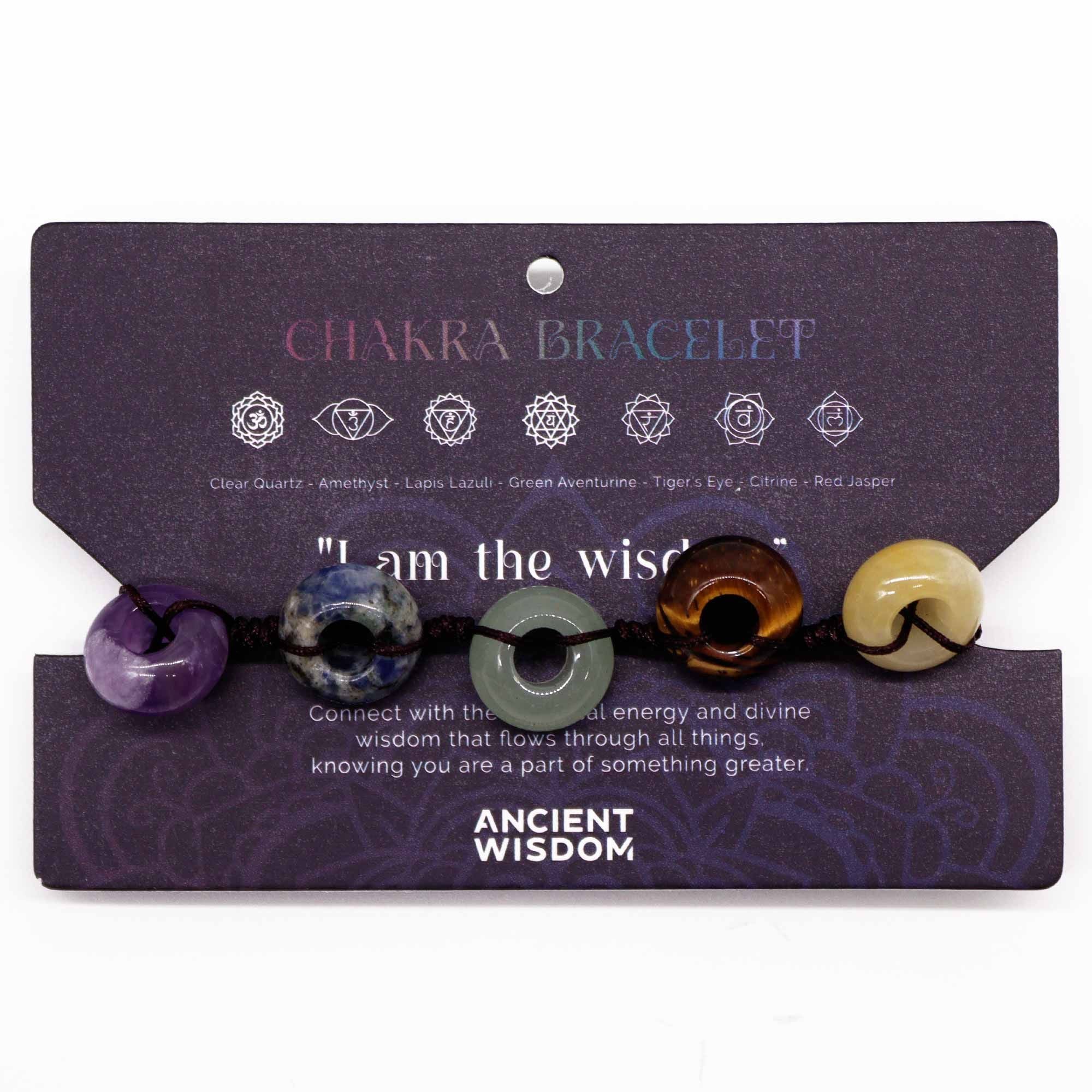 Pulsera de los 7 Chakras – Ajustable con Piedras Naturales ( 7 modelos )