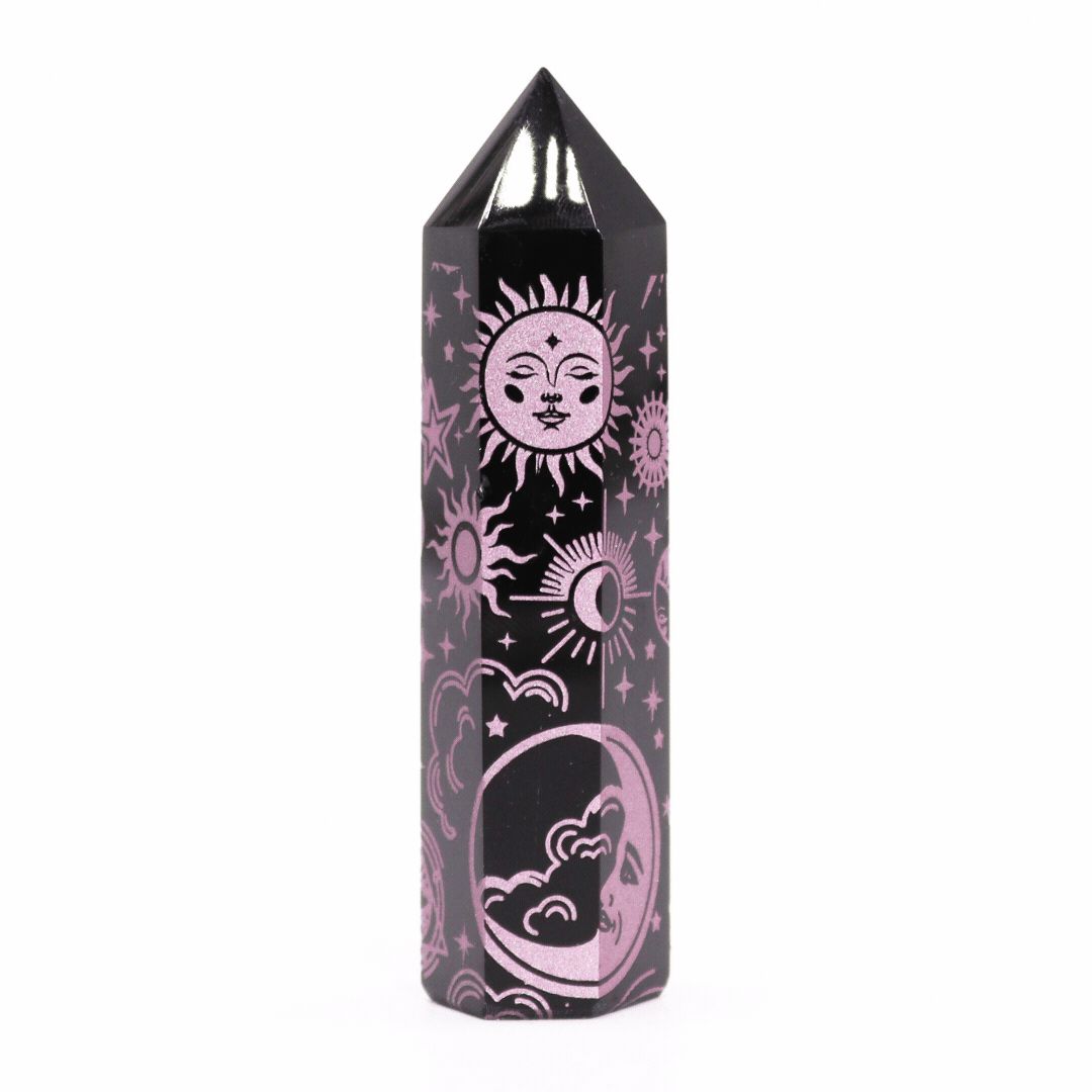 Punta de Obsidiana Negra Natural ( 5 modelos )