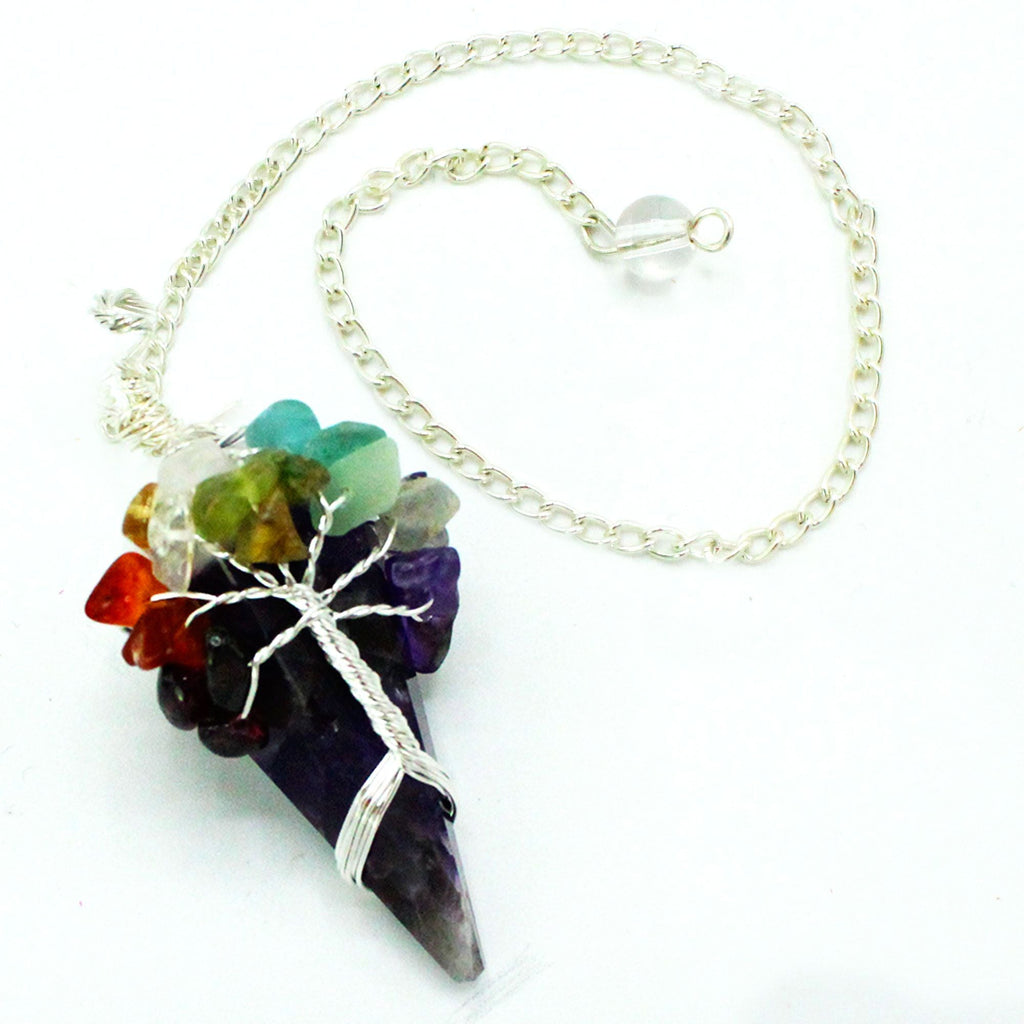 Péndulo de Piedras Preciosas con Cadena ( 16 modelos )