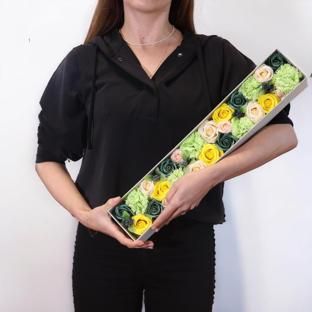 Flores de Jabón Celebraciones y Festejos -  Caja Extra Larga ( 7 modelos diferentes )
