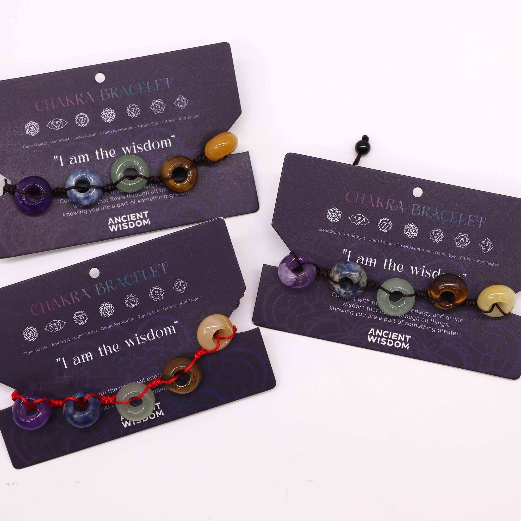 Pulsera de los 7 Chakras – Ajustable con Piedras Naturales ( 7 modelos )