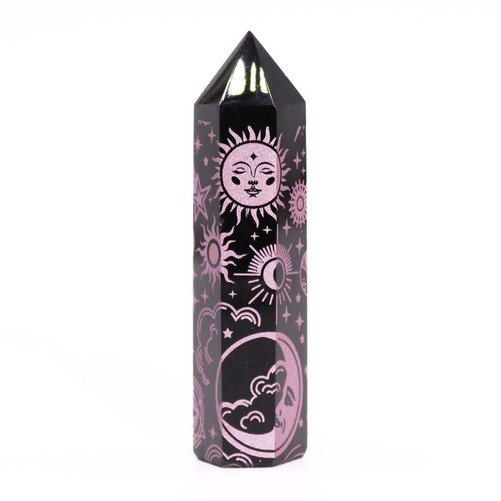 Punta de Obsidiana Negra Natural ( 5 modelos )
