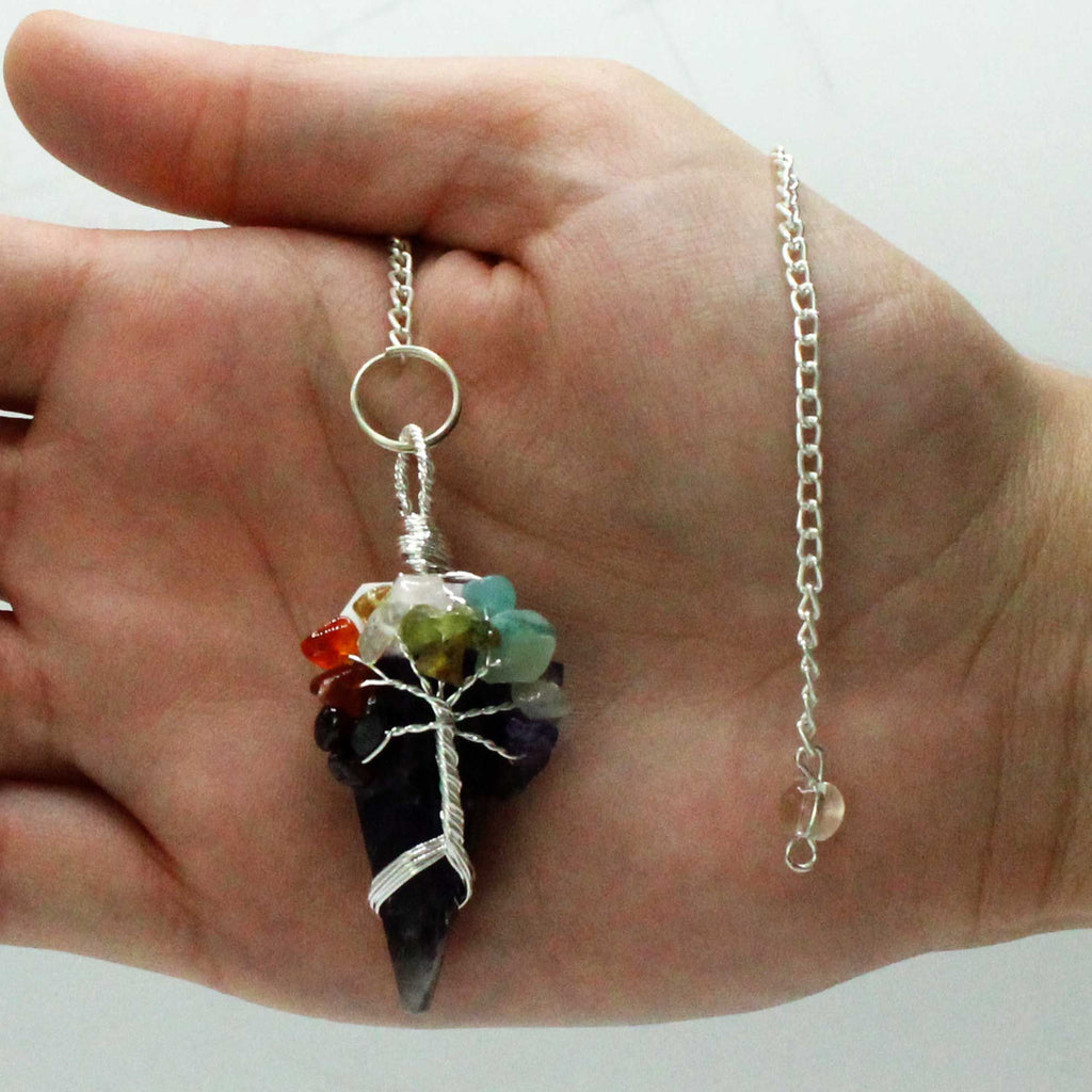 Péndulo de Piedras Preciosas con Cadena ( 16 modelos )