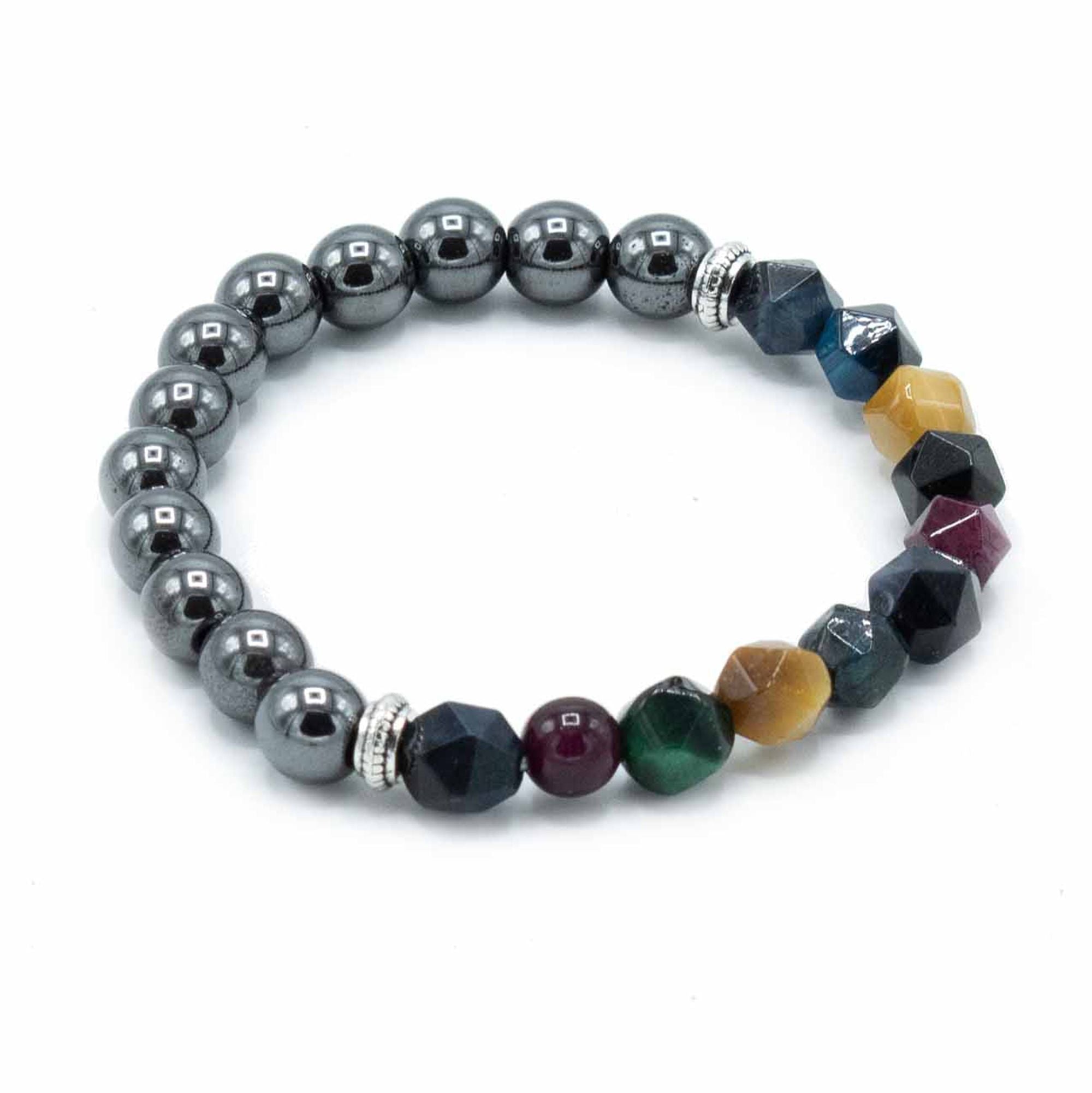 Pulsera de Piedras Naturales Facetadas – Ajuste Elástico ( 12 modelos )