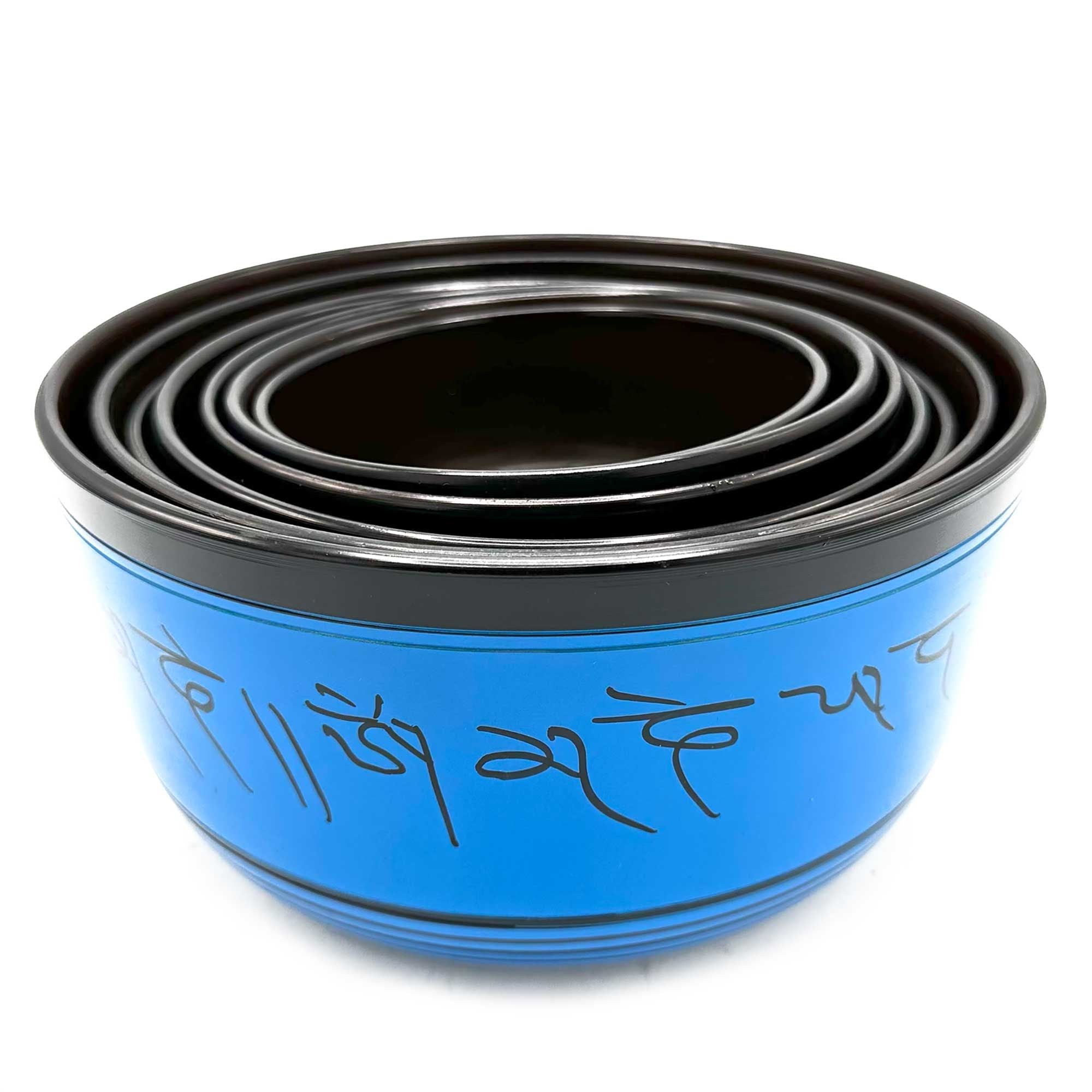 Juego grande de siete cuencos tibetanos para chakras (19,5-35 cm)( Aprox 18 kg )